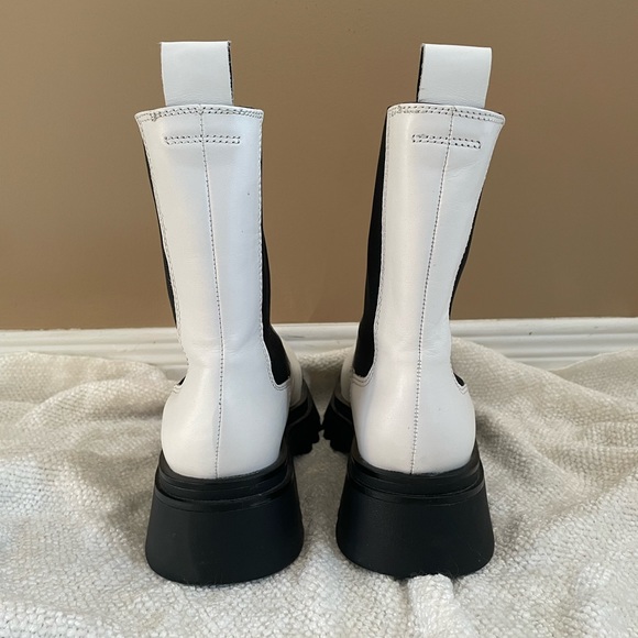 White ZARA Combat Boots - Picture 4 of 7